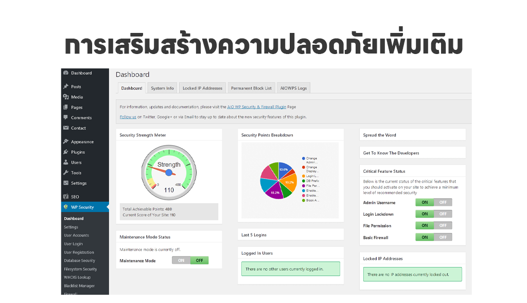 ติดตั้งปลั๊กอินความปลอดภัย