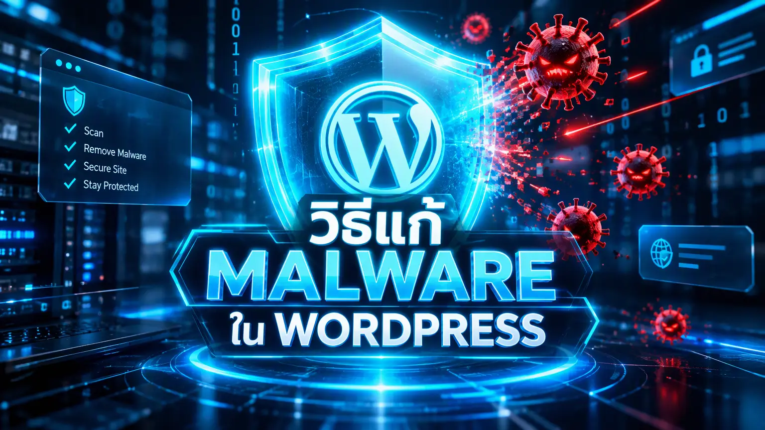 วิธีแก้ Malware ใน WordPress ฉบับเจาะลึก กู้เว็บล่ม ล้างระบบใหม่ ได้ผล100%