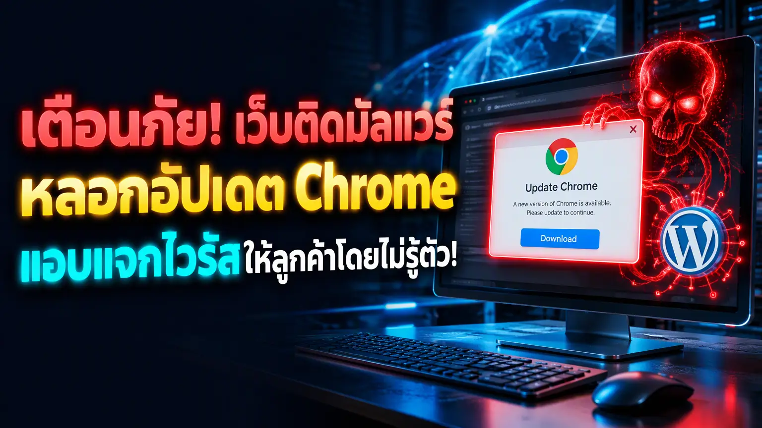 เตือนภัย! เว็บติดมัลแวร์หลอกอัปเดต Chrome แจกไวรัสให้ลูกค้าโดยไม่รู้ตัว